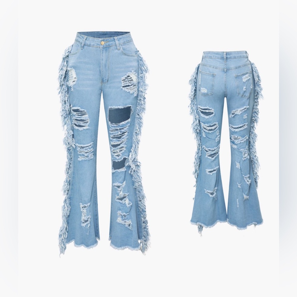 Micas Stretch Flare Jeans NWT Large